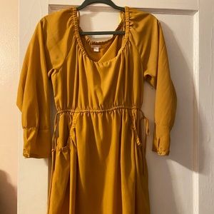 Yellow mustard dress